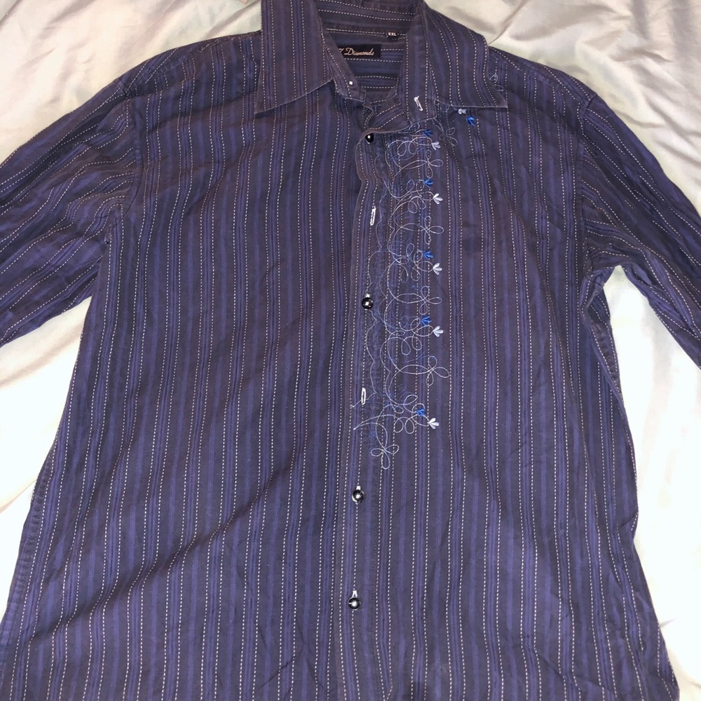 7 Diamonds Button Down Long Sleeve